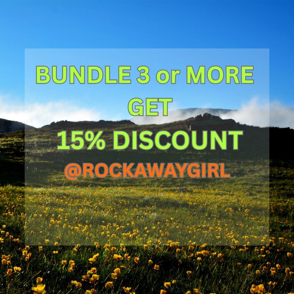 15%‎ Discount when you bundle 3 or more items @ROCKAWAYGIRL